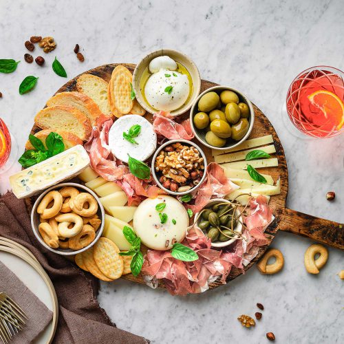 Tagliere aperitivo con il Prosciutto di San Daniele