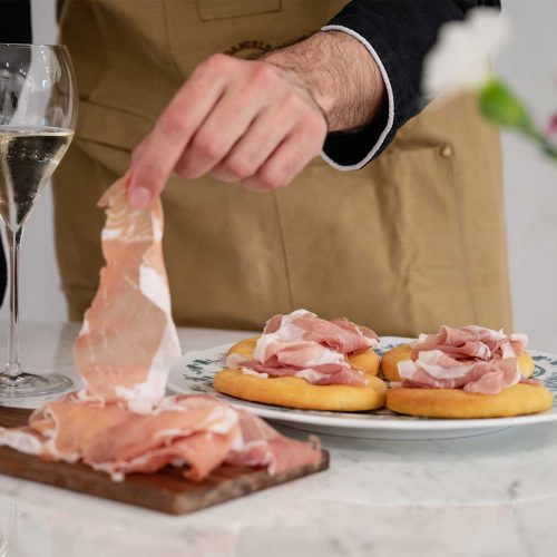 Focaccine con Prosciutto di San Daniele