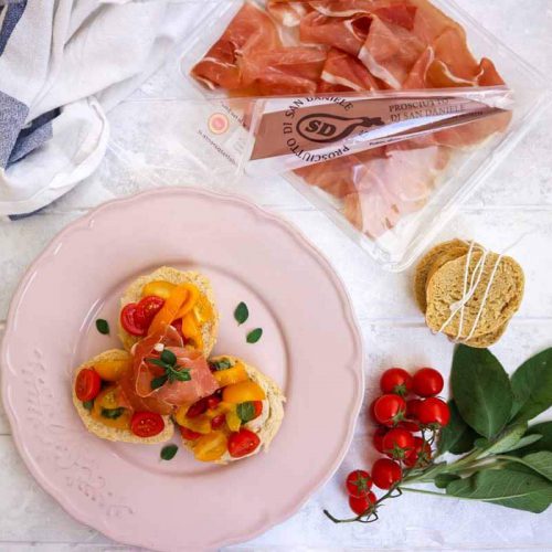 Ricetta delle friselline integrali con il Prosciutto crudo di San Daniele